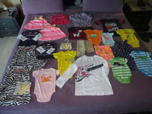 Lote de 140 piezas ropa NUEVA de bebe y niños carter´s oshkosh gymboree y